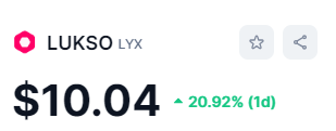 KryptoInsider1's tweet photo. 🚨 New all-time high, now in double digits😏

$LYX 👑 https://t.co/uHnjxParrg