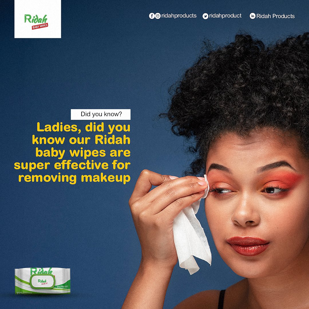 Did You Know?

Ridah Baby Wipes: Crafted from gentle cotton, infused with 💯 natural ingredients for a healthy, radiant skin glow.
#NaturalBeauty #HealthySkin #WetWipes #RidahBabyWipes #BabyCare #GlowingSkin #ExplorePage #SkincareTips #share