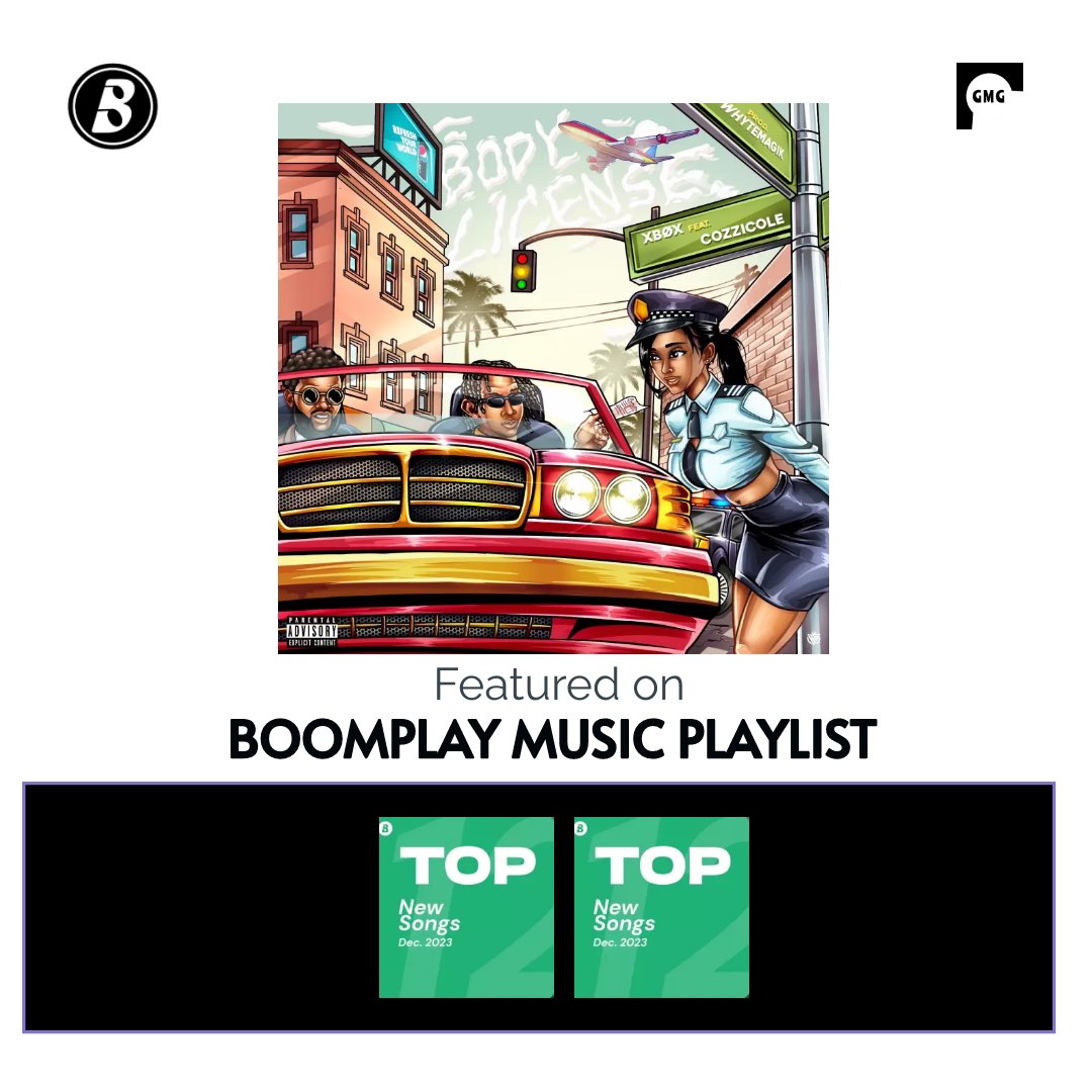 GuruvibesMusic's tweet photo. Discover Body License on @boomplaymusic Top New Songs Dec 2023 playlist, listen & add to your music library. Thank you @boomplayrussia for the support.
#guruvibesmusicgroup #bodylicense #boomplaymusic #boomplayplaylist #xb0xmusic #xb0xplaylist #cozzicole #jgvrecords #afrobeat https://t.co/D11Jsa5pW3
