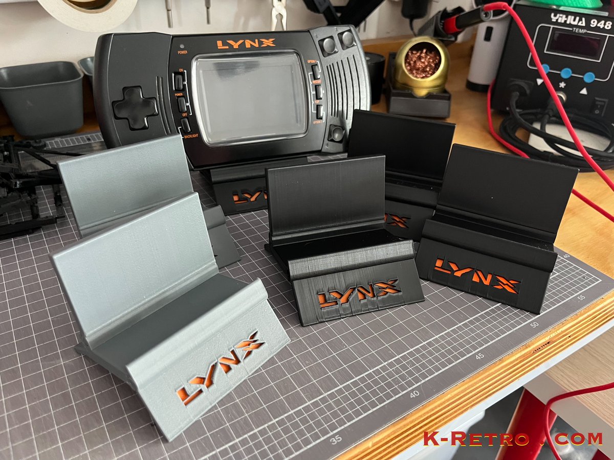 kretro_gaming's tweet photo. Been busy making #3Dprinted display stands for #AtariLynx, donโt they look amazing?!
#RetroGaming #RetroConsoles #VideoGames #GameDisplay #GameStorage https://t.co/QNWrjpw2hP