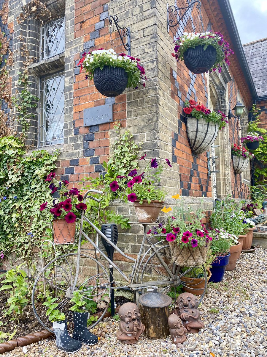 Gardening twitter experts, what could I put in the troughs and baskets for colour at this time of year please? They’re looking a bit sad!
🙏🏼