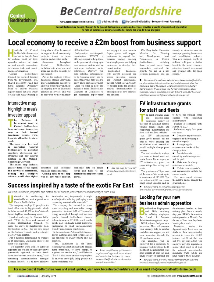 Check out pg 18 of this month's Business MK & Business2Business Newspapers for our quarterly business news update for #CentralBedfordshire : businessmk.co.uk/digital-issues/

 #localnews #businessupdate #Business2Business