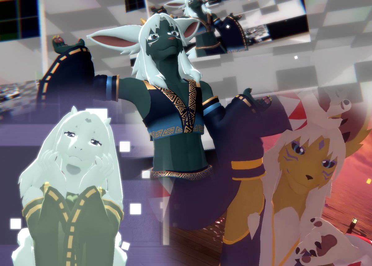 Naizo is now available~ AND i'm having a "late holiday sale", all my models will be 50% off until Jan 20th~! that includes the Naizo as well~

nukude.gumroad.com
nukude.booth.pm

#vrchat #furry