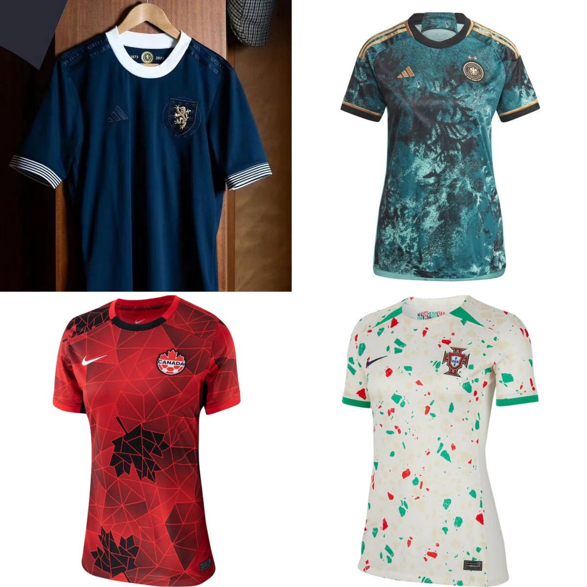 Vote for your National Shirt of the Year. Group Y features Scotland, Germany, Canada and Portugal. Poll in the responses. Please RT. #NSOTY2023