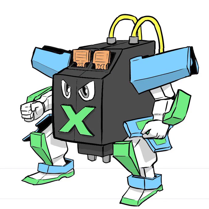 電子部品のロボット化イラストなど正月関係なく仕事をしています。 