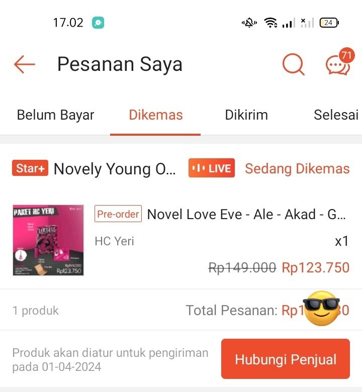 #LoveEve WTPP, sumpah ngewar nya degdegan pake banget demi sampe tremor HAHAHAHA😭😭😭😭 tapi alhamdulilah wasyukurilah kebagian yang hc, di tunggu bangetttt😋🤩🤩🤩 <a href="/id_akad/">Penerbit Akad</a> <a href="/damevivienne/">★ 𝕯AM𝓔VIVI𝓔NN𝓔 is CLOSED</a> <a href="/novelyyoung/">NOVELY YOUNG</a>