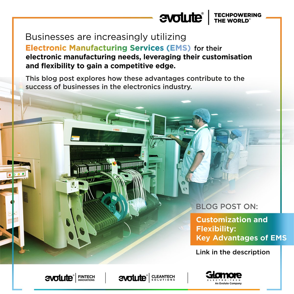EvoluteGroup's tweet photo. Checkout latest blog on “Customization and Flexibility: Key Advantages of Electronic Manufacturing Services” on our Website.
.
.
Visit us at: https://t.co/oCxs2qJt32
.
. https://t.co/1apXCbBqhD