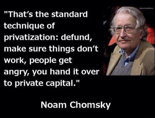 It doesn't take genius guess the Tory plan. Starve our NHS of money for 13 years until there are SEVEN MILLION people on waiting lists, then say 'Hey, look, the NHS is failing. We need to privatise it.' Our NHS is not failing. It is BEING FAILED by the Conservatives.