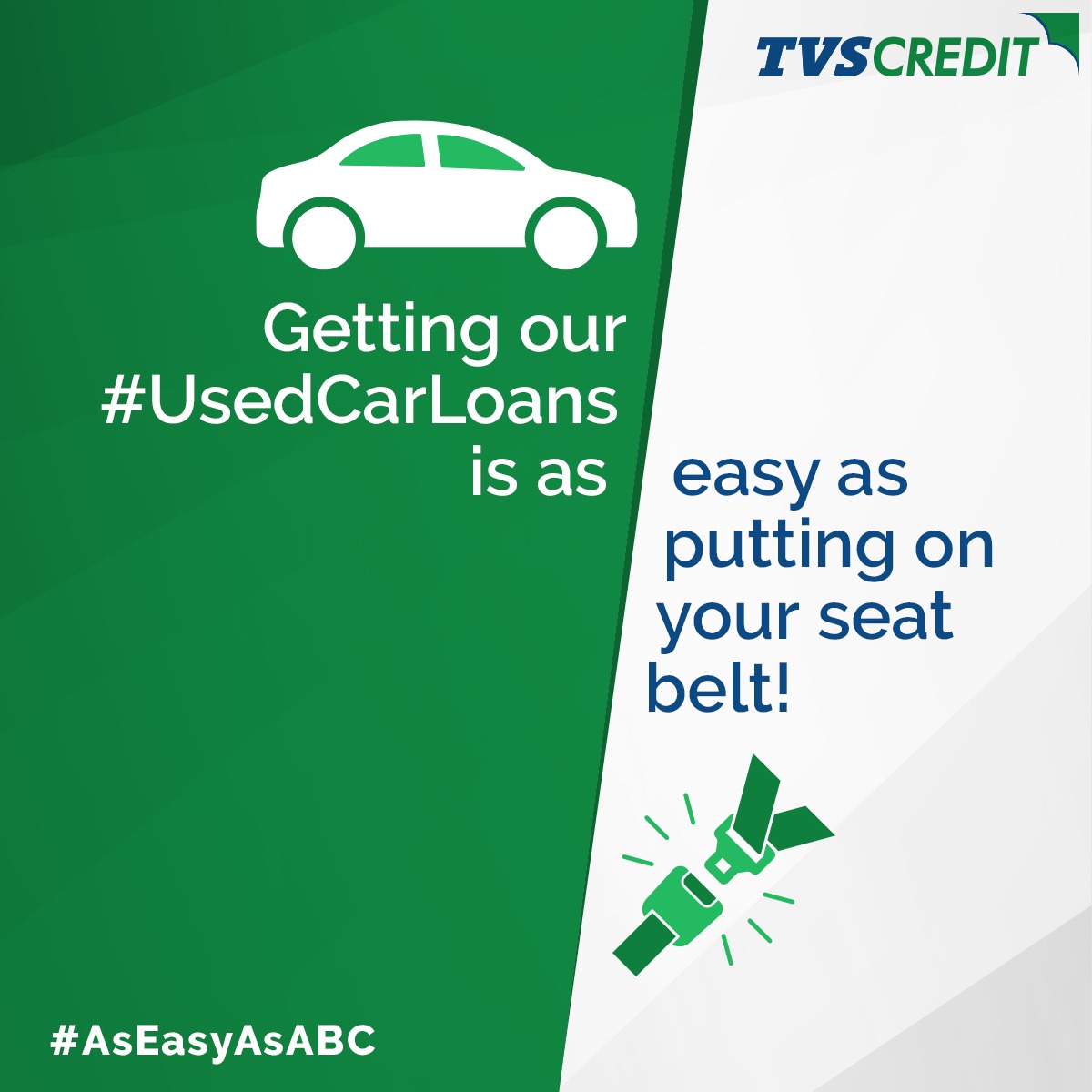 TVSCredit's tweet photo. Bringing home your new ride is now as easy as A, B, C!
Start the new year with your own car with our #UsedCarLoans! To apply now, click https://t.co/W4WEeADifb
#TVSCredit #AsEasyAsABC #UsedCarLoans #EasyLoans https://t.co/0MOzv7ppWg