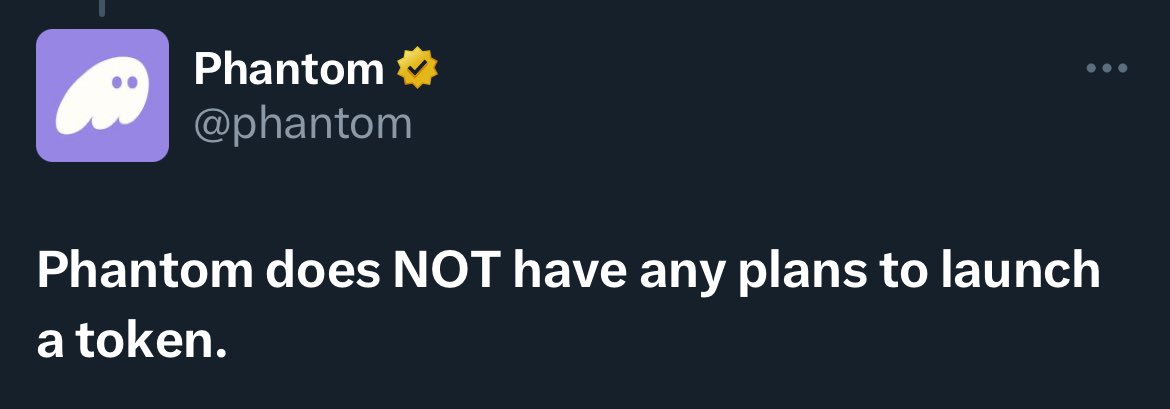 that's what someone who plans to launch a token would say