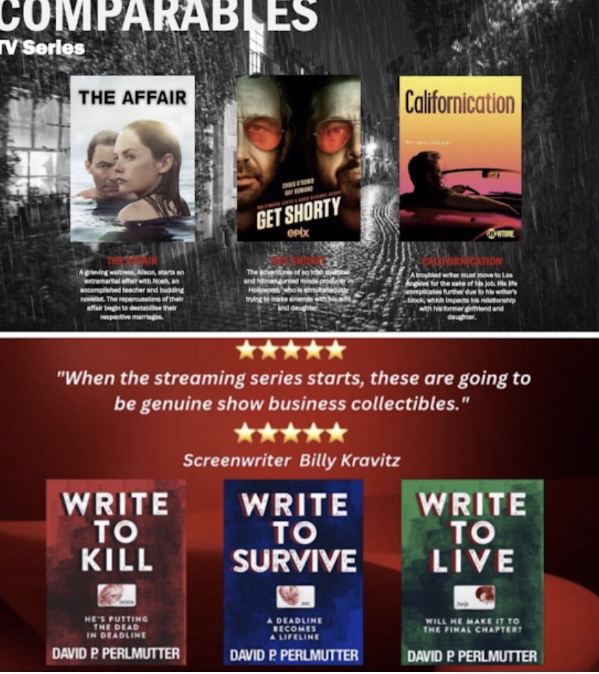 Previously on #WriteToKill….. 🔪🩸 Can you imagine @kat_films seeing that on @netflix @ParamountUK @peacock @HBO @Showtime @AppleTV @ABC @nbc @ITV @alibi_channel @STARZ @StreamOnMax @channel5_tv @BBCOne @Channel4 ✍🏼🎬 TV Comparable: @SHO_TheAffair @getshorty @SHO_Cali 📺 OVER