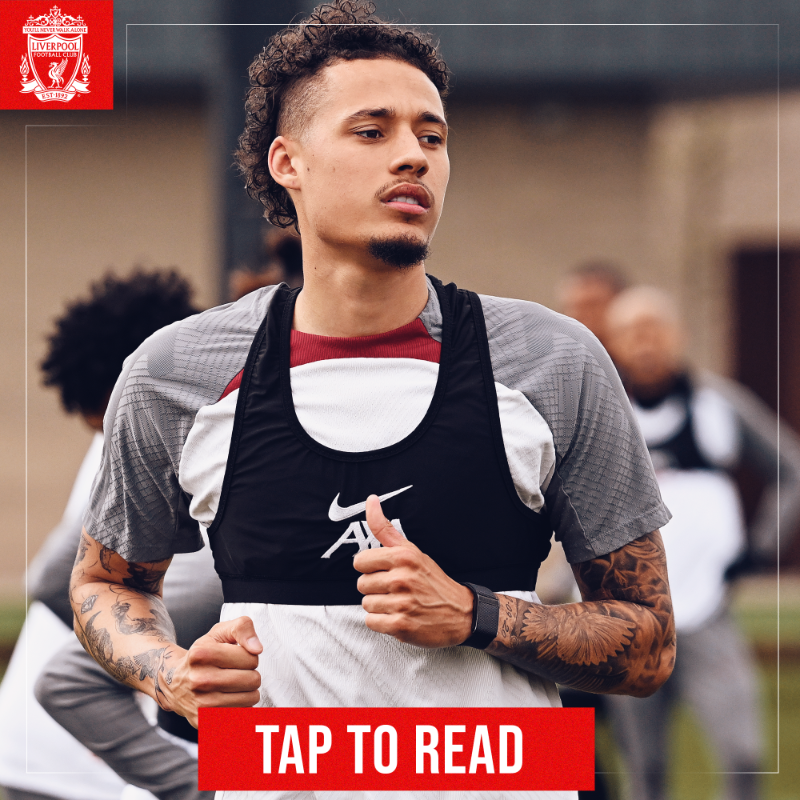 LFC's tweet photo. Rhys Williams has been recalled from his loan spell at Aberdeen: