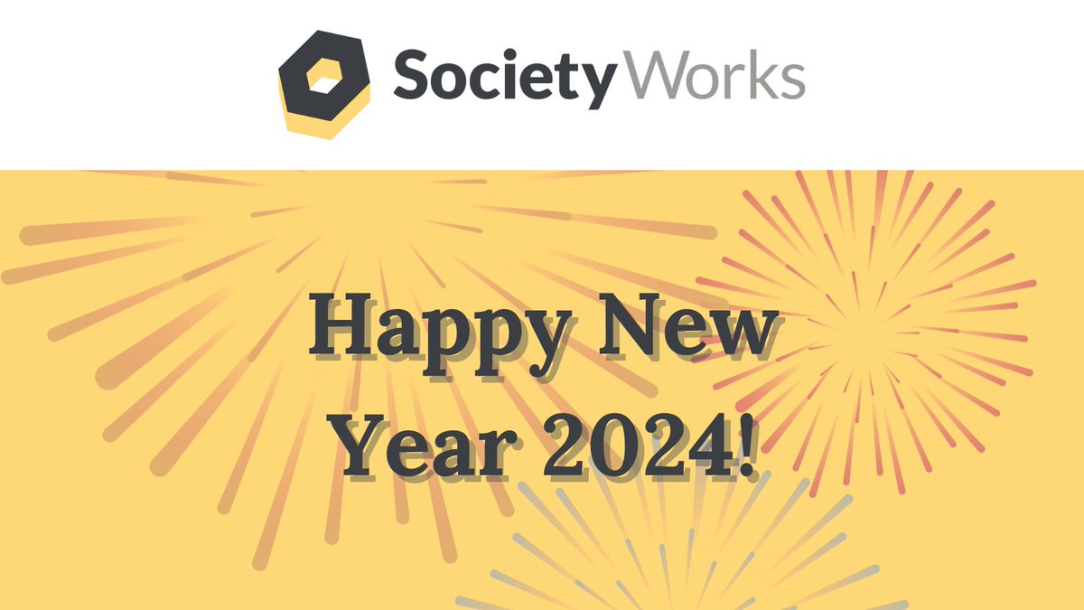 Happy new year! 🎆 We're excited to hit the ground running this year, with lots to look forward to. Subscribe to our monthly newsletter to stay up to date: eepurl.com/hqtlOj In the meantime, here's how 2023 shaped up: societyworks.org/impact/2023-in…