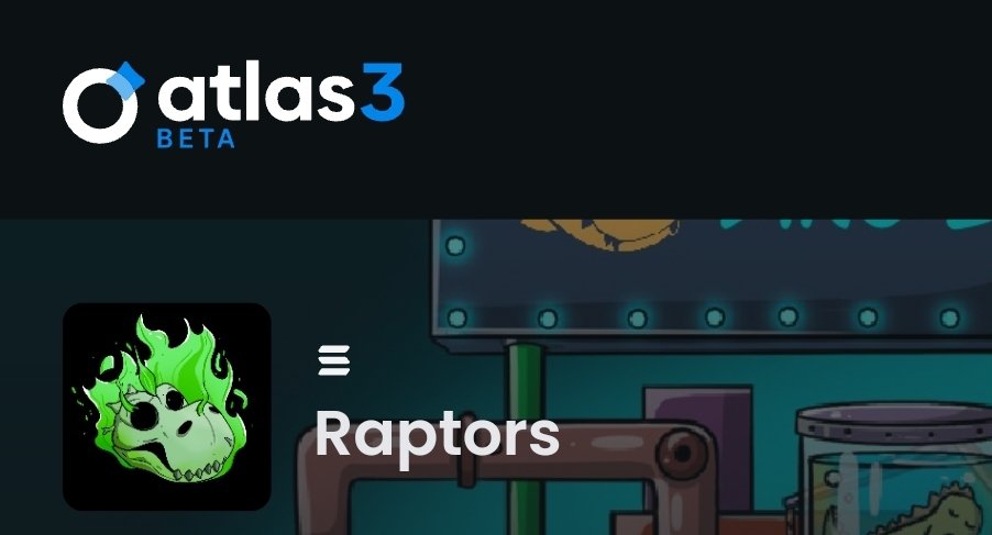 Raptors fam! 🚨 

Our collab doors are OPEN! Ready to join the action? Send your requests now:
Atlas3: atlas3.io/project/raptors
Subber: subber.xyz/raptors/allowl…

Something is burning🔥🔥 (cooking❌☠️)

Hang around, send req and stay calm 🥂