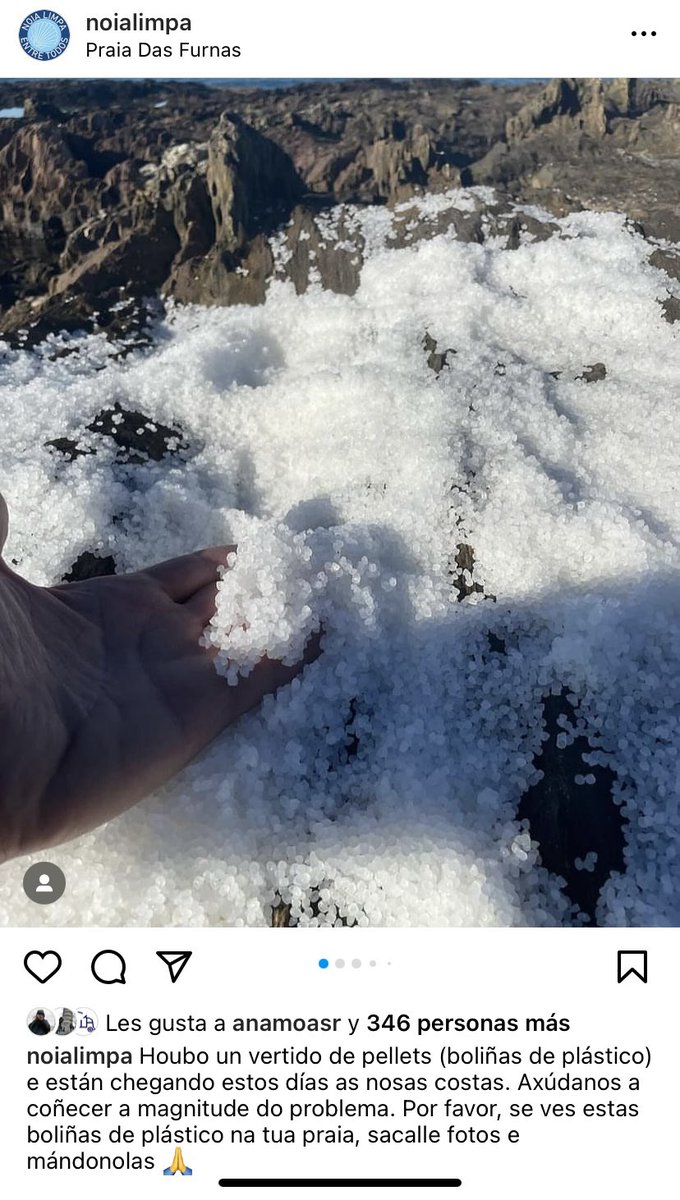 LidiaDosil's tweet photo. O pouco que se está falando deste vertido de pellets de plástico na nosa costa a principios de decembro 🤦‍♀️. 

En todos estos puntos foron avistados sacos de pellets abertos e/ou pellets desperdigados na area. E os que faltaran aínda… https://t.co/mOThmkAMY3
