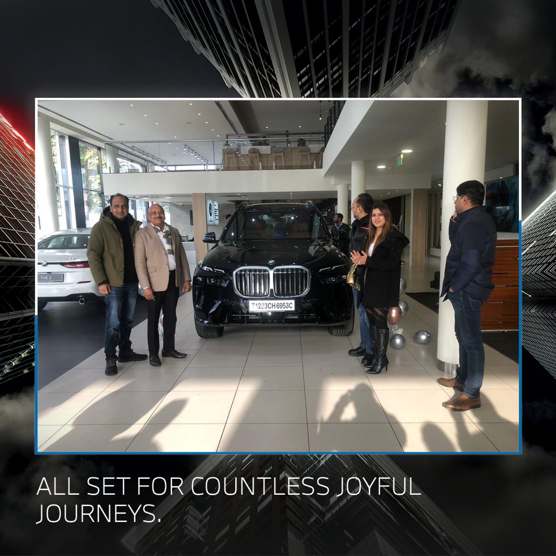 BMWKrishnaAuto's tweet photo. Welcome to Forwardism.
Congratulations to Mr. Rohit Goyal and family on their new BMW X7. Welcome to the ever-growing family of BMW.
#ThisIsForwardism #TheNewX7 https://t.co/tXMUUhX2xl