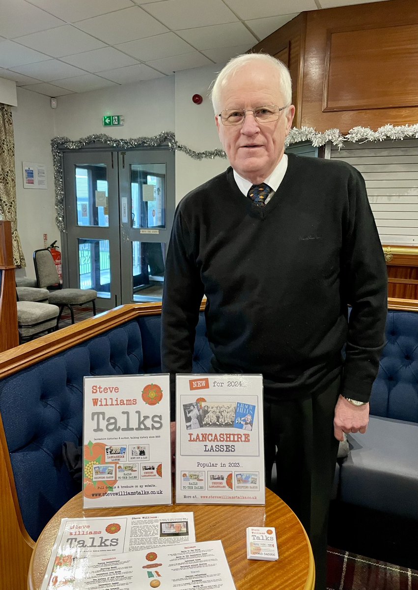 Back out on the road this morning, local to me in #Chorley; my 22nd year of presenting my range of #Lancashire history talks to groups across the North West. Public talks in #Blackburn #Coppull #Turton and #Kirkham to come. <a href="/SteveWtalks/">Steve Williams Talks</a>  <a href="/FORLancashire/">Friends of Real Lancashire</a>