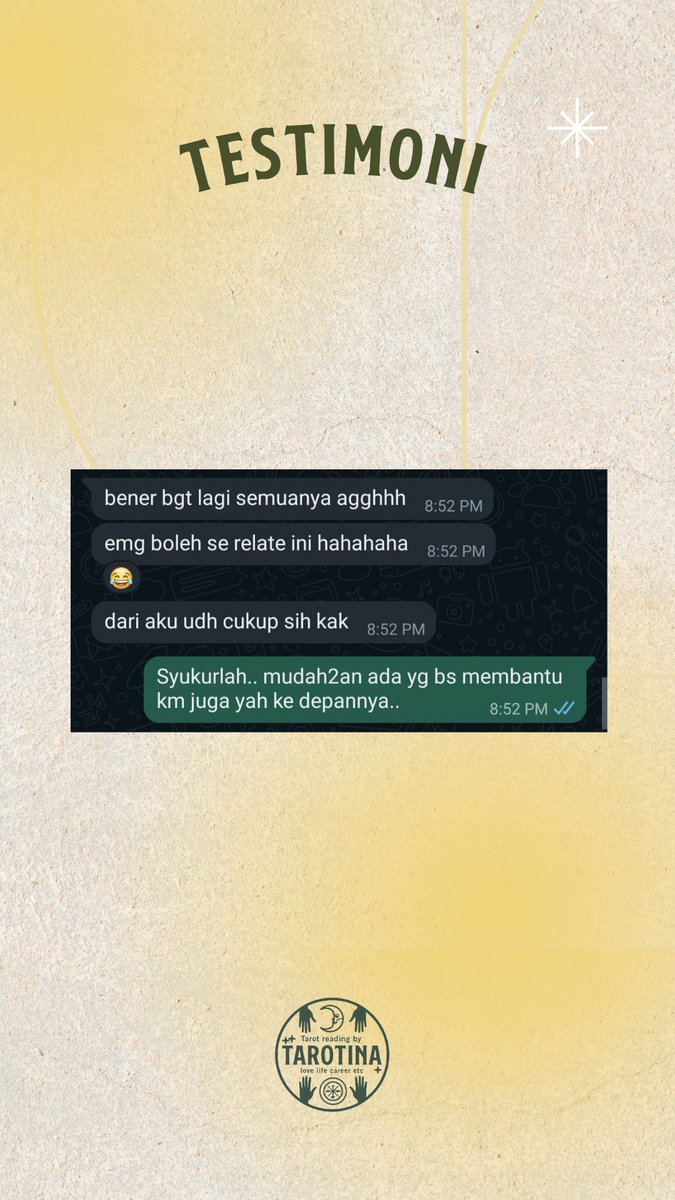 Tina - Tarot Reader ⋆。°✩ tweet media