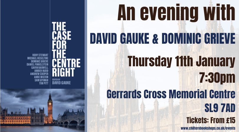Tickets for our event with @DavidGauke and Dominic Grieve on Thursday 11th Jan have been selling fast. This event will be taking place at the GX Memorial Centre, so if you're planning on coming along, snap up your tickets pronto before they sell out! chilternbookshops.co.uk/event/an-eveni…