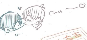 絵チャログ見返し。  すいさんと絵チャご一緒すると、絶対に🦉🐈‍⬛とは関係のない何かが生まれて…なんだろう💭  あとキスの時に目を閉じない🦉は解釈が一致してにっこりでした☺️