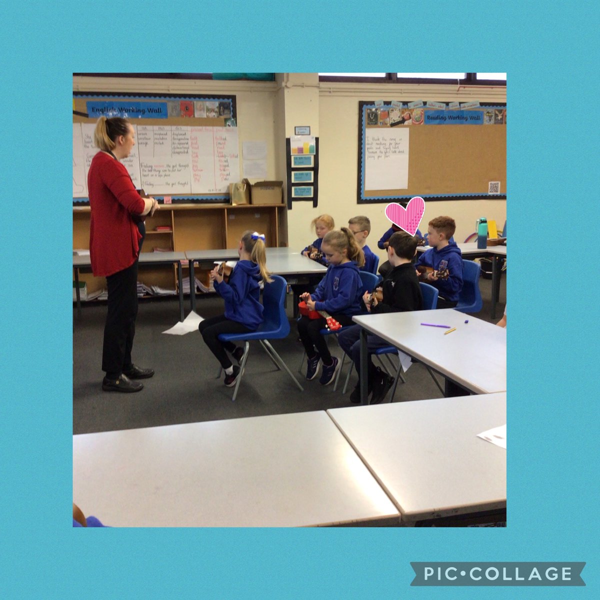 MrsWilliamsWWPA's tweet photo. Happy New Year. What a lovely start to the new year having our ukulele lesson. Today we have learnt how to play chords C and Am #WWPAMUSIC https://t.co/cVcZuDedqr