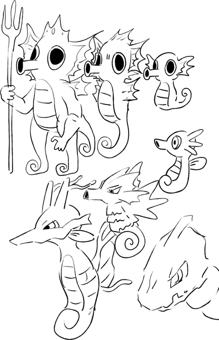 タッツーたち 上が見ないで描いたやつ下が見て描いたやつ