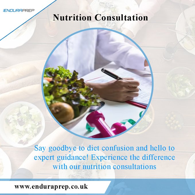 Fuel your body with the right nutrients and reach your health goals. Discover the power of nutrition with our consultations. #NutritionJourney #healthrevolution

For more details please click here >> enduraprep.co.uk/nutrition/