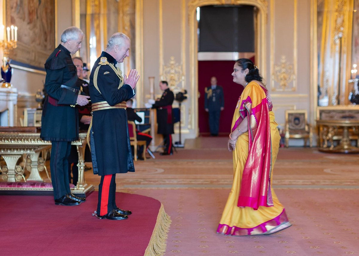 By the blessings of my parents &amp; gurus, I was awarded the MBE (Member of the Order of British Empire), the third highest civilian award in the UK for my contribution to music at the Windsor Castle by his Majesty KIng Charles.

#MBE  #kingcharles 
<a href="/DhruvArts/">Dhruv Arts</a>  <a href="/DhruvLIAF/">LIAF</a>