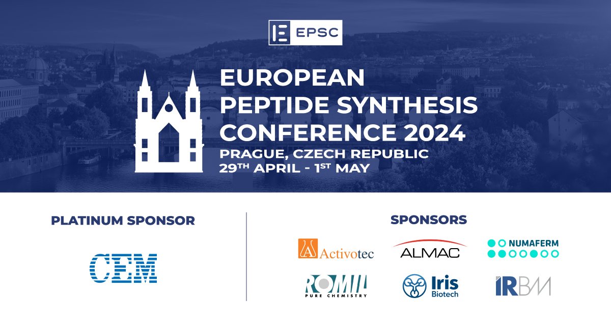 #EPSC2024 is just around the corner! We are beyond excited for this event that connects innovative minds in peptide synthesis! Don’t miss out on the opportunity to connect with the greater #peptidesynthesis community.

Book your ticket: ow.ly/GU4m50PQJOJ