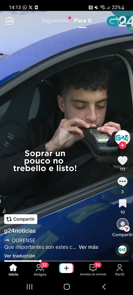 Os nosos tamen teñen fortuna nos controis  de alcoholemia