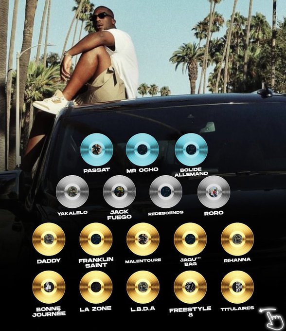 60seconde92i's tweet photo. Sorti le 2 décembre 2022 le projet de @Sdm__92 
"LIENS DU 100" est certifié double disque de platine 🎱 

+341 millions de streams sur Spotify 
Certifications par dizaines, Zénith complet, 3M auditeurs spotify..

En route pour #ALAVIEALAMORT ⚡️
Nouvelle école
Et Bercy en 2025

🎱 https://t.co/ahh8DGbgK8