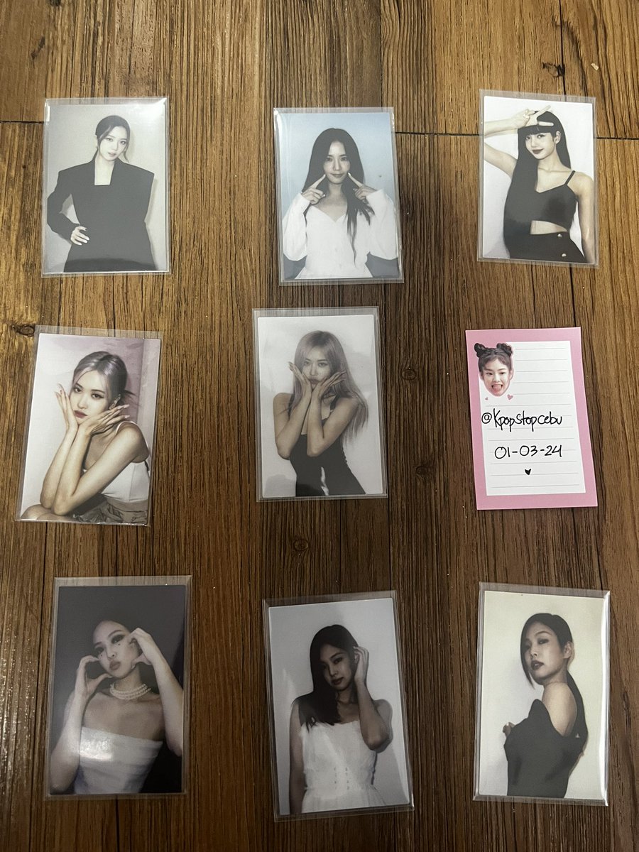 kpopstopcebu's tweet photo. wts lfb 

•blackpink square up photocard pc 
•kill this love complete signed message photocard pc (prio complete buyer)
•the album photocard pc
•special edition globe photocard pc https://t.co/wr5Nh24wVh
