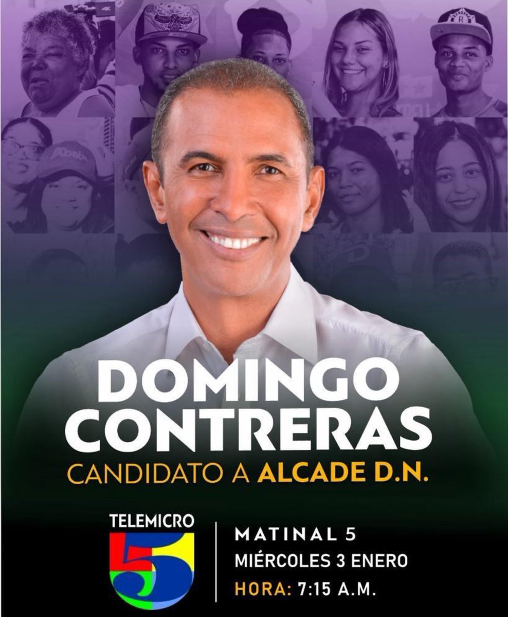 GriselSanchez4's tweet photo. No te pierdas la participación en BREVE del próximo alcalde de la capital @DomingoCG1.

— #GS🦋 —
#Matinal5 #DomingoAlcalde https://t.co/5Axwa5sM26