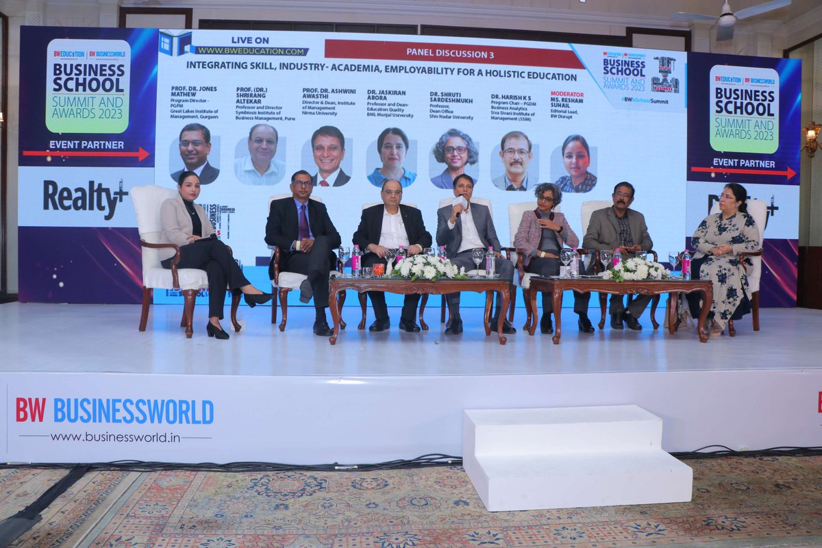 GreatLakesGgn's tweet photo. We are pleased to announce that Dr. Jones Mathew was invited to the Business World B School Summit &amp; Awards 2023 for a panel discussion on future of management education.

Great Lakes was also the B School Partner of the Business World B School Summit &amp; Awards 2023. https://t.co/Y9TWDKO2uH
