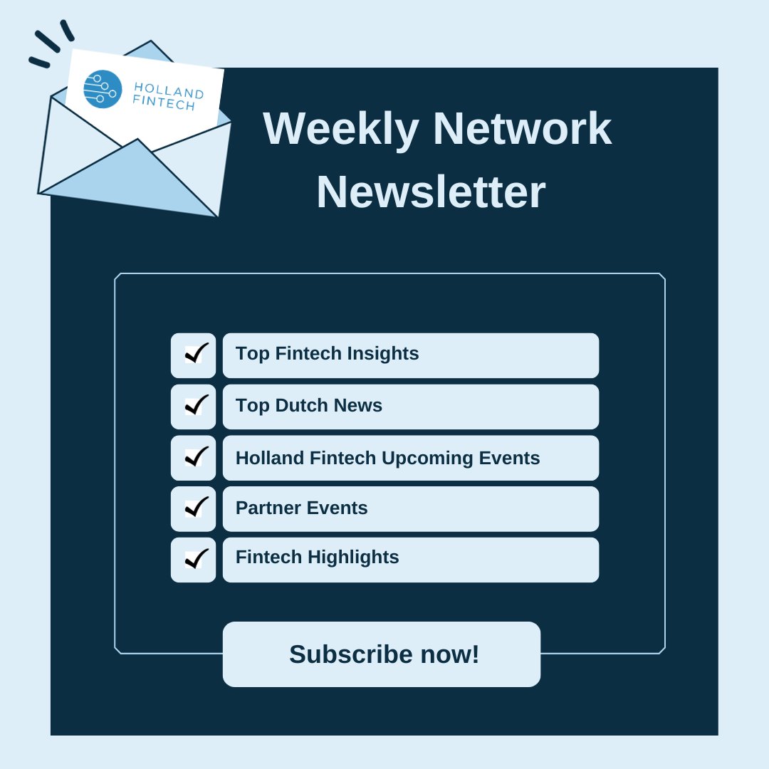🗣️ Join our exclusive 𝐖𝐞𝐞𝐤𝐥𝐲 𝐍𝐞𝐭𝐰𝐨𝐫𝐤 𝐍𝐞𝐰𝐬 newsletter. Be part of our Fintech community and network with fellow enthusiasts and professionals.

📥 𝐒𝐢𝐠𝐧 𝐮𝐩 𝐭𝐨 𝐨𝐮𝐫 𝐧𝐞𝐰𝐬𝐥𝐞𝐭𝐭𝐞𝐫 𝐡𝐞𝐫𝐞: bit.ly/2E4UAf4