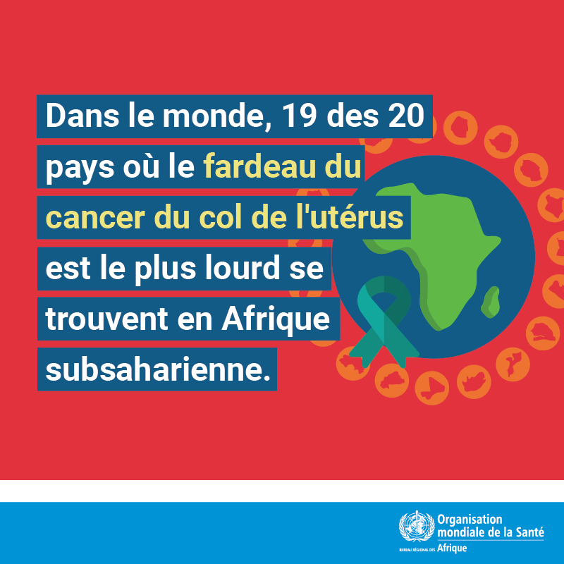 Le #cancer du col de l'utérus est un véritable problème de santé publique au 🇨🇲.
Du 1ᵉʳ au 31 janvier 2024, <a href="/whocmr/">WHO Cameroon</a> est engagée dans la sensibilisation et le dépistage de cette affection, qui peut être évitée et traitée si elle est détectée tôt.
#StopCancerDuColDeLUtérus