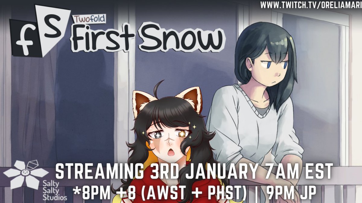 MariOrelia's tweet photo. 🍁ONE HOUR WARNING🍁

Continuing and finishing #FirstSnowVN tonight i SWEAR it will be the last stream of it i SWEAR i will finish!!

Streaming 1/03 at 7AM EST |  8PM AWST [+8]!
> https://t.co/k1gTBSXbNe

#ENVtuber #Vtuberuprising #pngtuber https://t.co/BMzQ8LLSDG