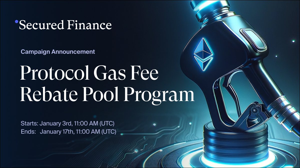 Secured_Fi's tweet photo. Are you interested in experiencing the Secured Finance protocol but finding it challenging due to the high gas fees on the Ethereum Mainnet? 🤯

To alleviate this concern, we have initiated the Protocol Gas Fee Rebate Pool Program! 🔥

By depositing a specified amount of assets into the Ethereum Mainnet’s SF Vault or placing an order of a specified amount on the order book, you can gain access to a total rebate pool of 5,000 USDC. 🎊

Check the detailed rules here: https://t.co/Yr96EbYKKZ

This program operates on a first-come, first-served basis, so we encourage you to participate early! 🏃‍♂️💨