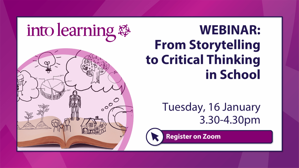 INTOnews's tweet photo. 📣 #INTOLearning will host the webinar From Storytelling to Critical Thinking in School with scholar Catherine O’Reilly.
👉 This webinar will focus on nurturing children's critical thinking skills through oral storytelling.
📅 16 Jan, 3.30pm
🔗Register: https://t.co/HSP8TVRqwj https://t.co/bBzjgqGANy