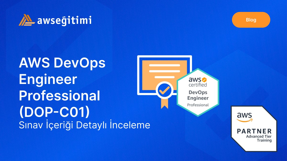 Yeni yıl demek, yeni hedefler demek. 💪 AWS DevOps Engineer Professional (DOP-C01) Sınav içeriğini incelediğimiz blogumuzu okuyarak, sınav hakkında ayrıntılı bilgi sahibi olabilirsiniz. 

yonetim.academy/all/aws-devops…

#awscloud #AWS #developer #awsdevops #awstraining