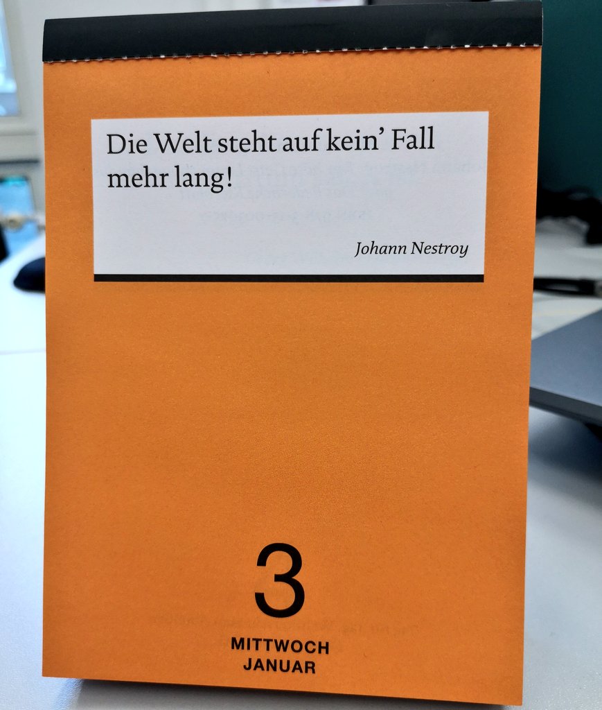 Danke für die Motivation - AM DRITTEN TAG DES JAHRES!! 🙃

@ReclamVerlag