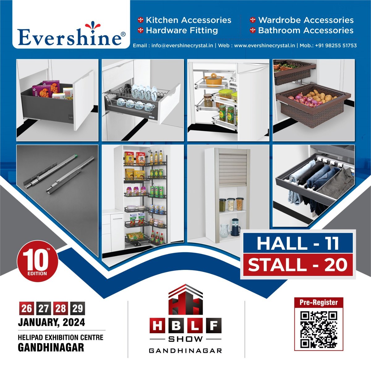 Visit #EVERSHINE's stall at the #HBLFShow2024 & witness the world of #kitchenstoragesolutions.
#InnovativeKitchenSolution #EvershineSurat #KitchenSolutions #HBLFShow #UpComingExhibition #GandhinagarExhibition #HBLFShow2024 #January2024Exhibition #ExhibitionCentre #Gandhinagar
