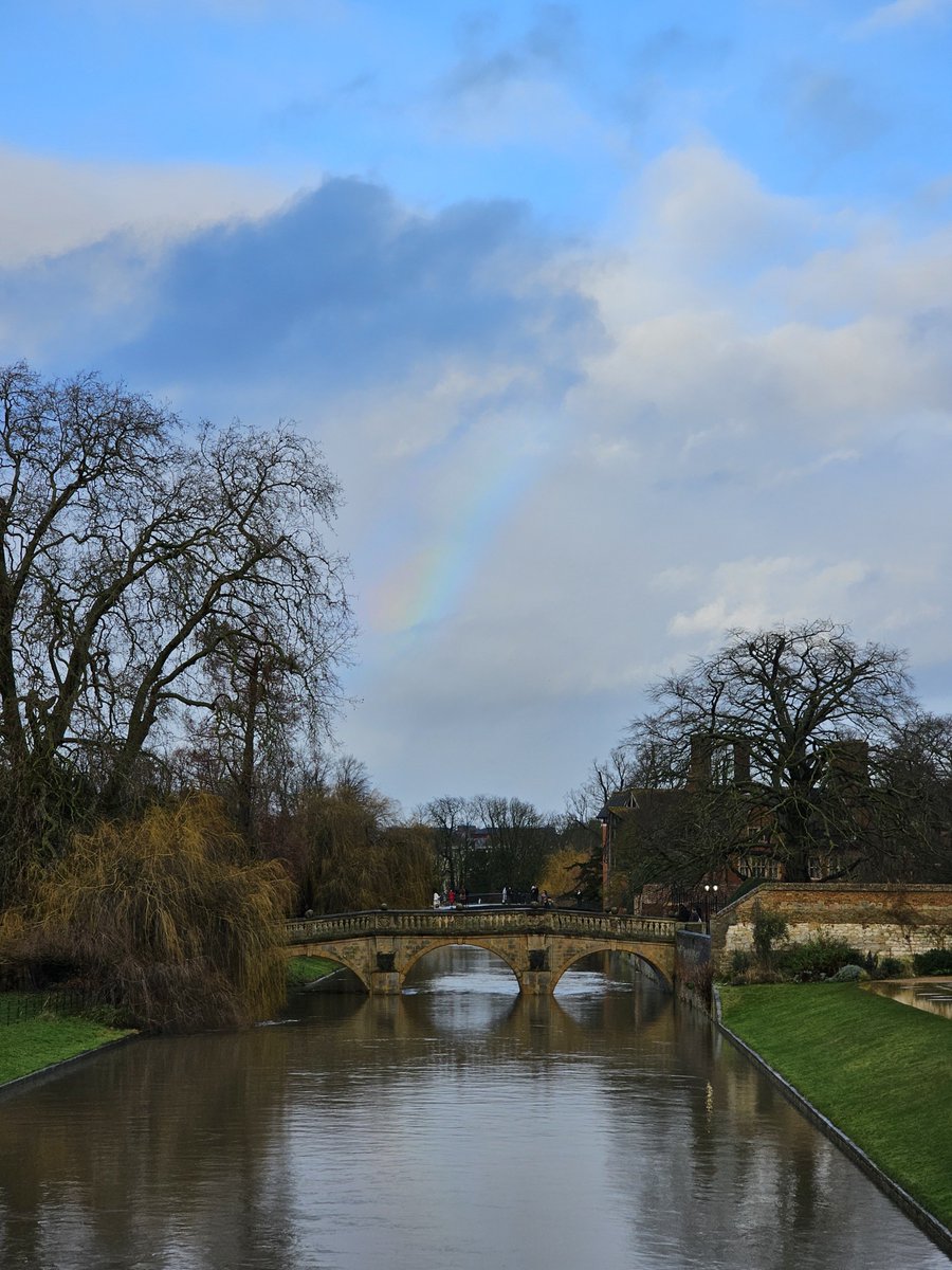 a beautiful two minutes of rainbow and blue sky over <a href="/Kings_College/">King's College, Cambridge</a> yesterday.