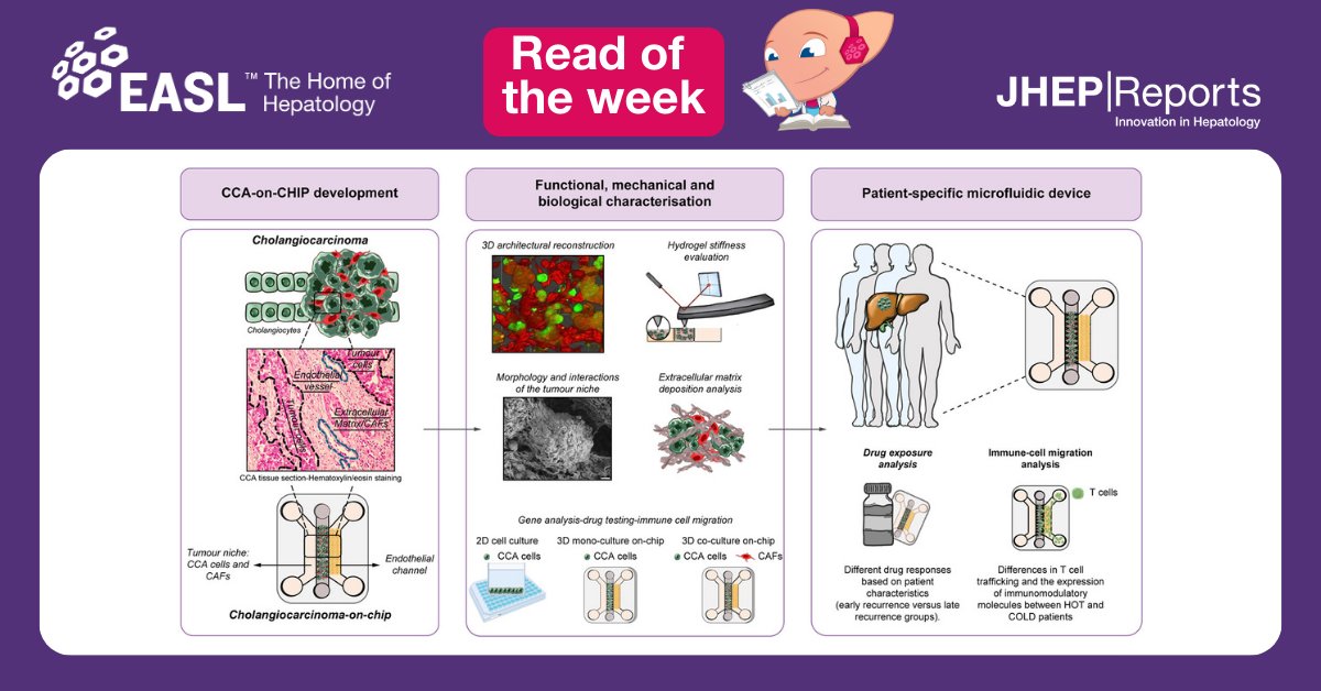 New year, new reading materials!🎉
Let’s start 2024 with today’s #readoftheweek about a patient-specific CCA-on-chip platform, which could further elucidate the biological mechanisms involved in CCA and provide an efficient tool for personalised drug testing.

Read here this🔓