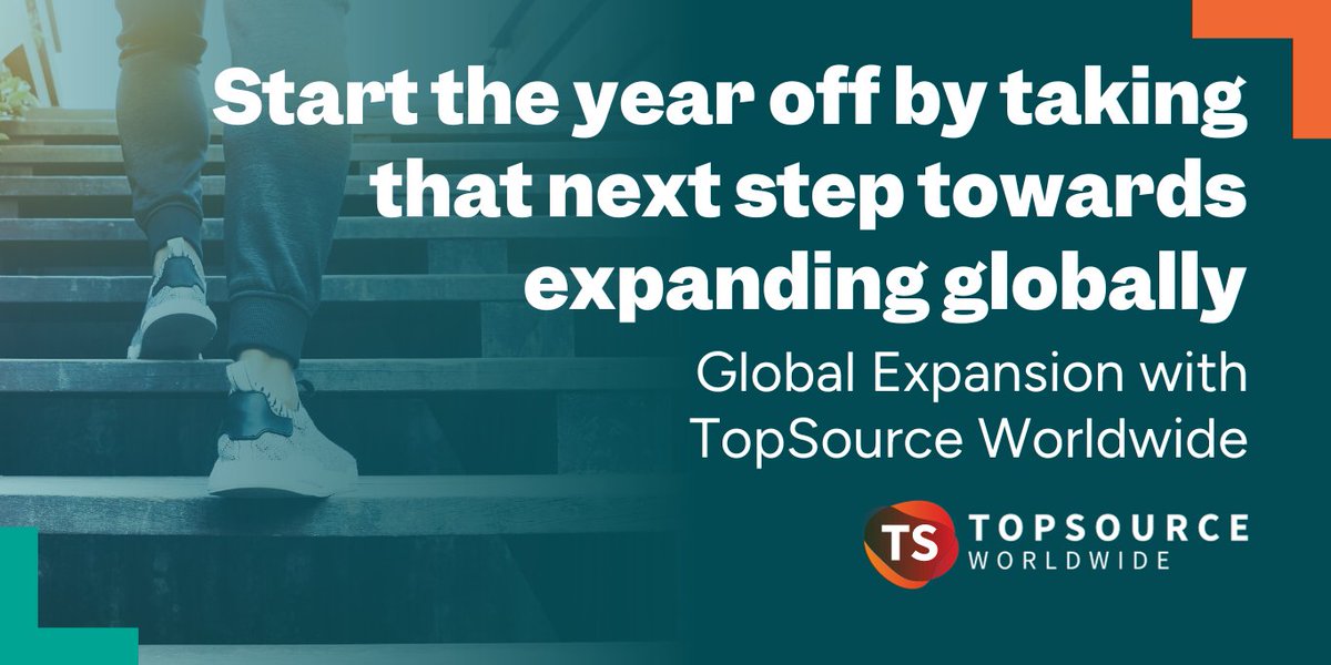 While your New Year's Resolution might be to finish decorating your bathroom, your business could be hoping to set off on a journey of global expansion. Connect with our team and find out how to get started! eu1.hubs.ly/H06Ptq60
#TopSourceWorldwide #GlobalExpansion