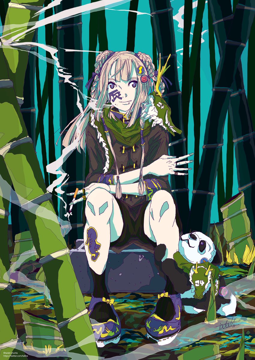 「バンブードラゴン。 」|ただちしゅんたのイラスト