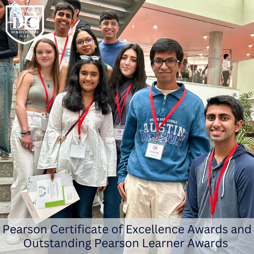DubaiCollege's tweet image. Honoured in the Pearson High Achiever Awards: 110 Yr12 &amp;amp; 75 Yr14 DC students received Certificate of Excellence Awards. Remarkably 17 students received Outstanding Pearson Learner Awards for achieving top subject marks nationally, regionally or globally. #HighAchievers #DCProud