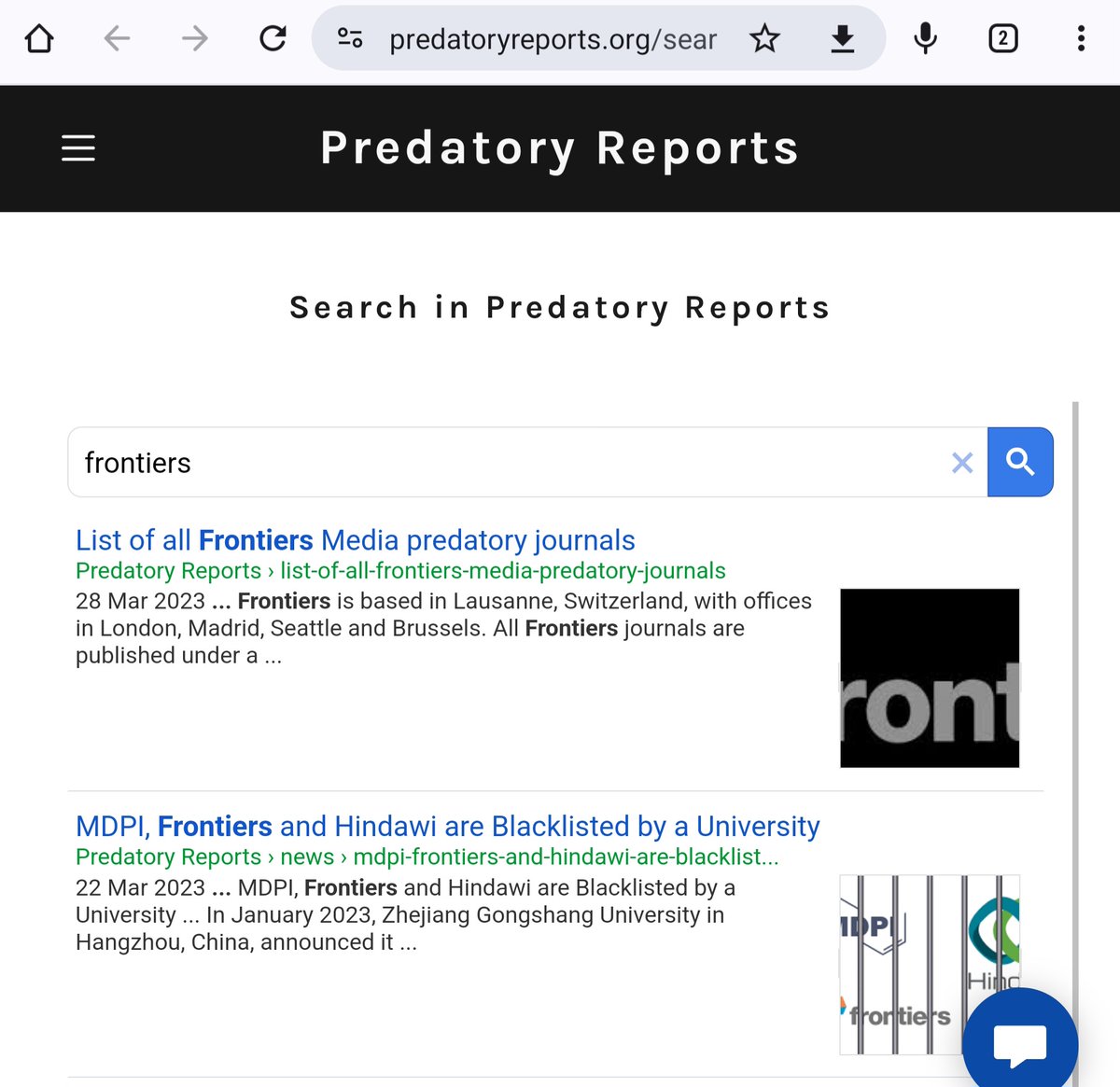 Beautiful. You can search predatory publishers and journals! Group members, collaborators and friends. @FrontiersIn @MDPIOpenAccess