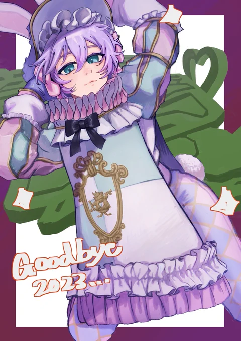 描き納めきれなかったもの、おわり〜 この衣装めちゃくちゃ可愛くて大好き。