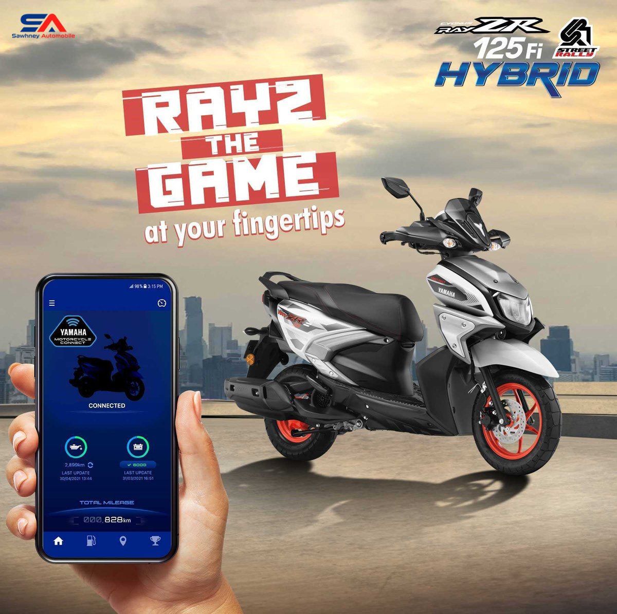 Sawhney_Auto's tweet photo. Embrace the power of connectivity with the Yamaha RayZR &amp; Y-Connect! Get ready for a whole new riding experience! Link in Bio!
.
#yamaha #RayZR #YConnect #YamahaMotorIndia #CallOfTheBlue #sawhneyautomobiles https://t.co/2OLFM4JHCD